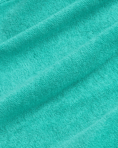 Signature Logo Kids Terry Short - Amalfi Green/White