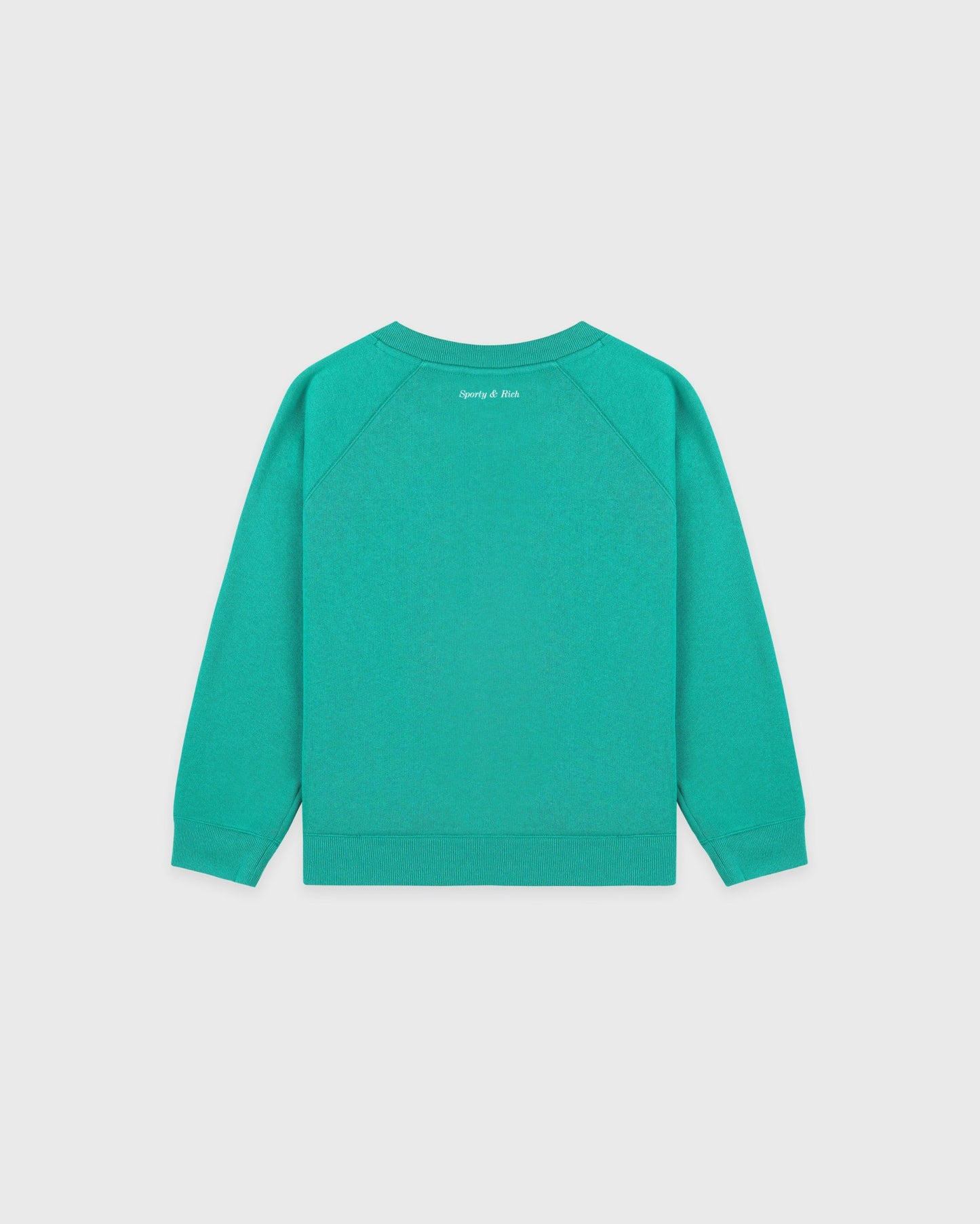 Be Nice Kids Crewneck - Amalfi Green/White