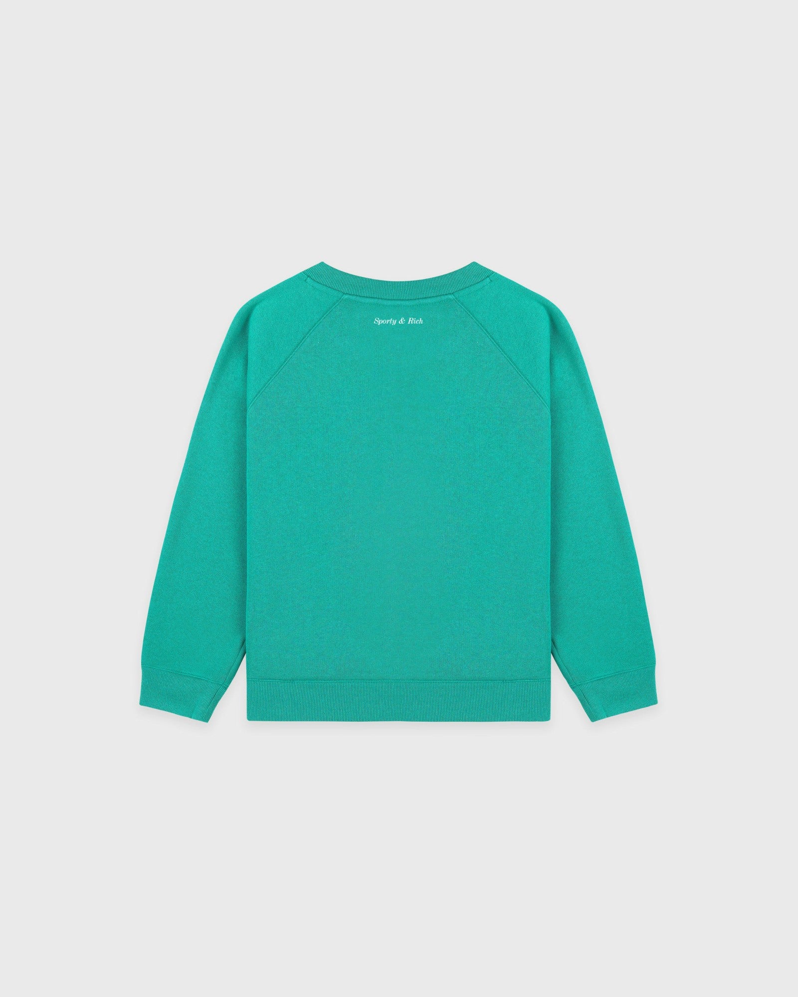 Be Nice Kids Crewneck - Amalfi Green/White