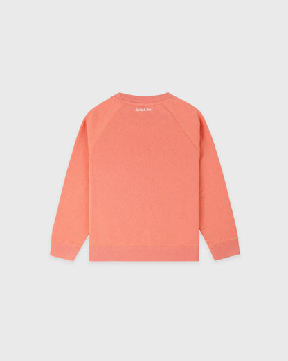 Be Nice Kids Crewneck - Flamingo/White