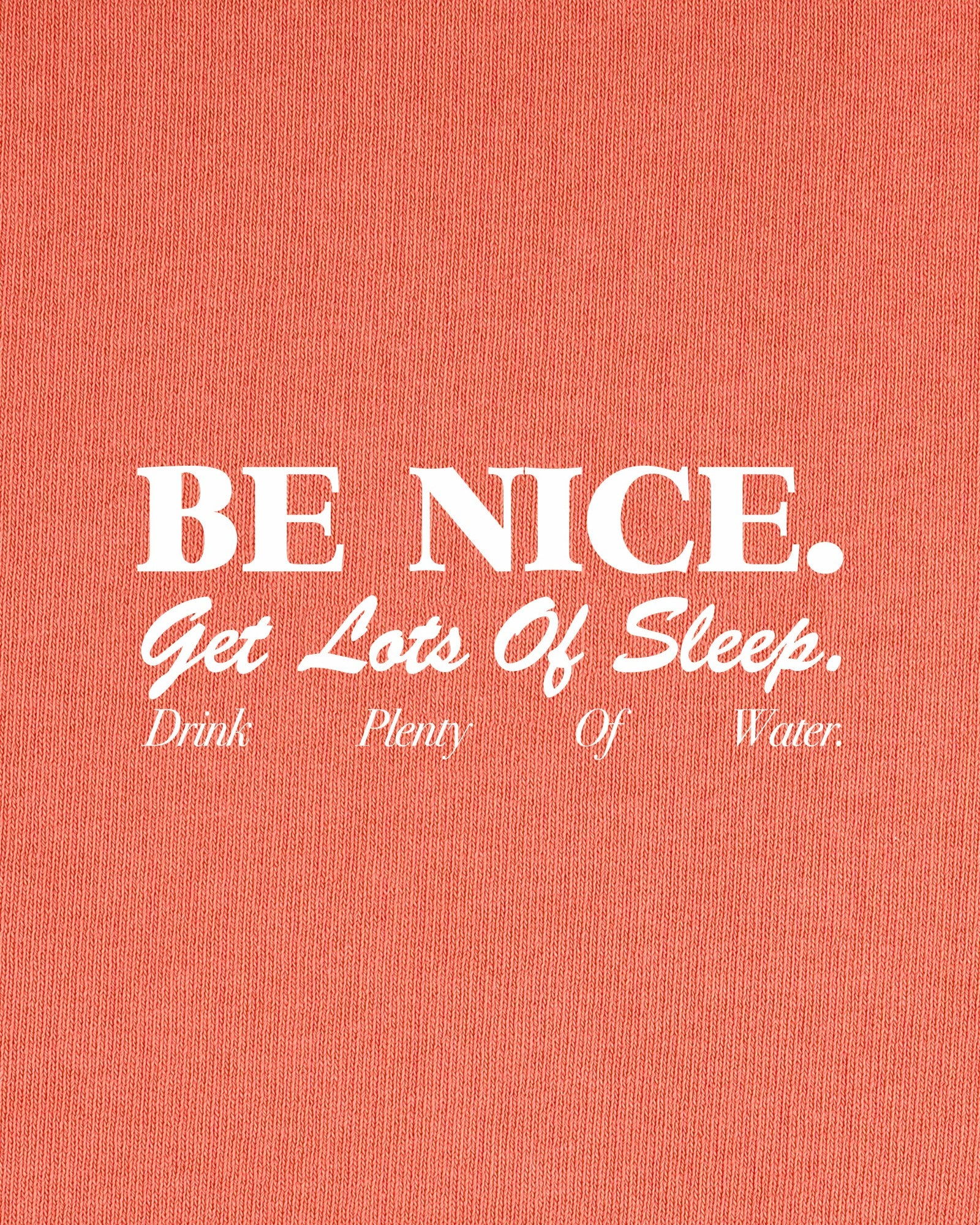 Be Nice Kids T-Shirt - Flamingo/White