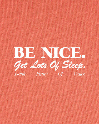 Be Nice Kids T-Shirt - Flamingo/White