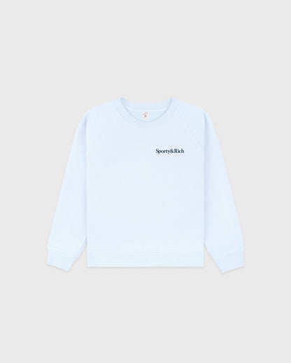 Play Tennis Kids Crewneck - Ciel
