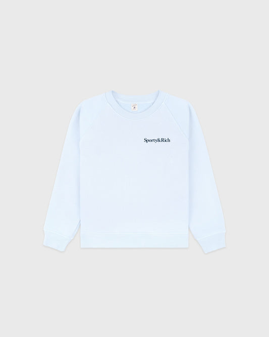 Play Tennis Kids Crewneck - Ciel