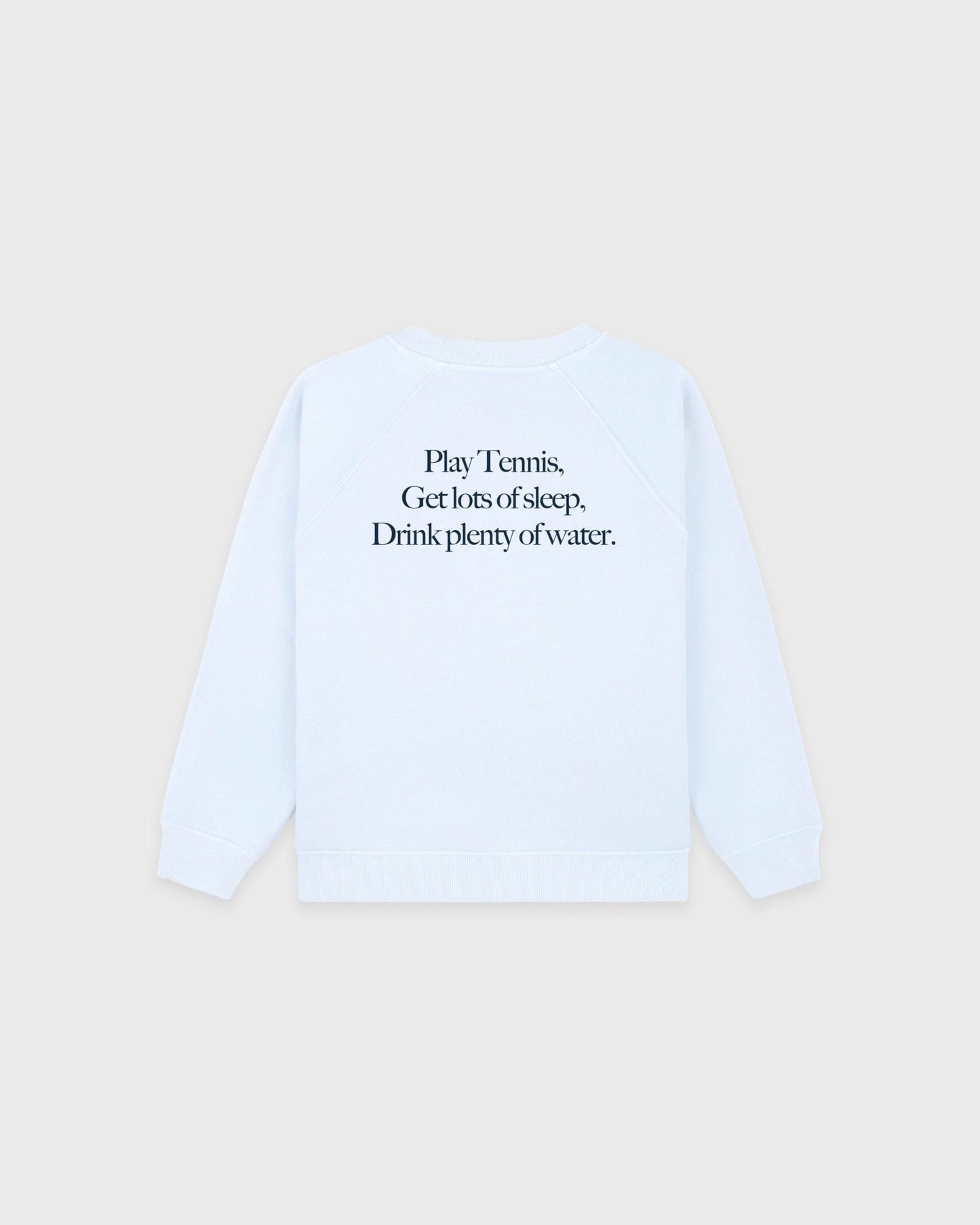 Play Tennis Kids Crewneck - Ciel