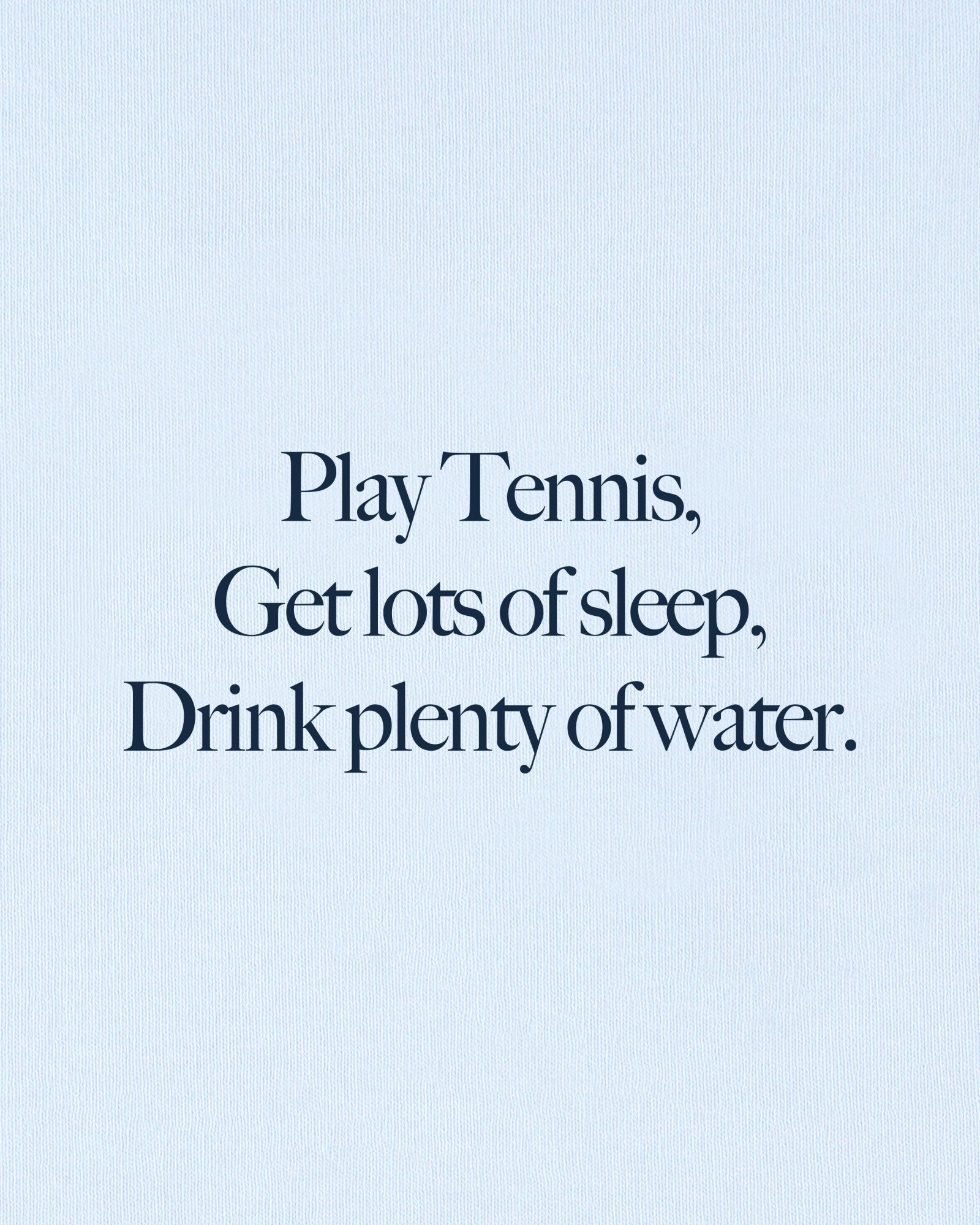 Play Tennis Kids Crewneck - Ciel