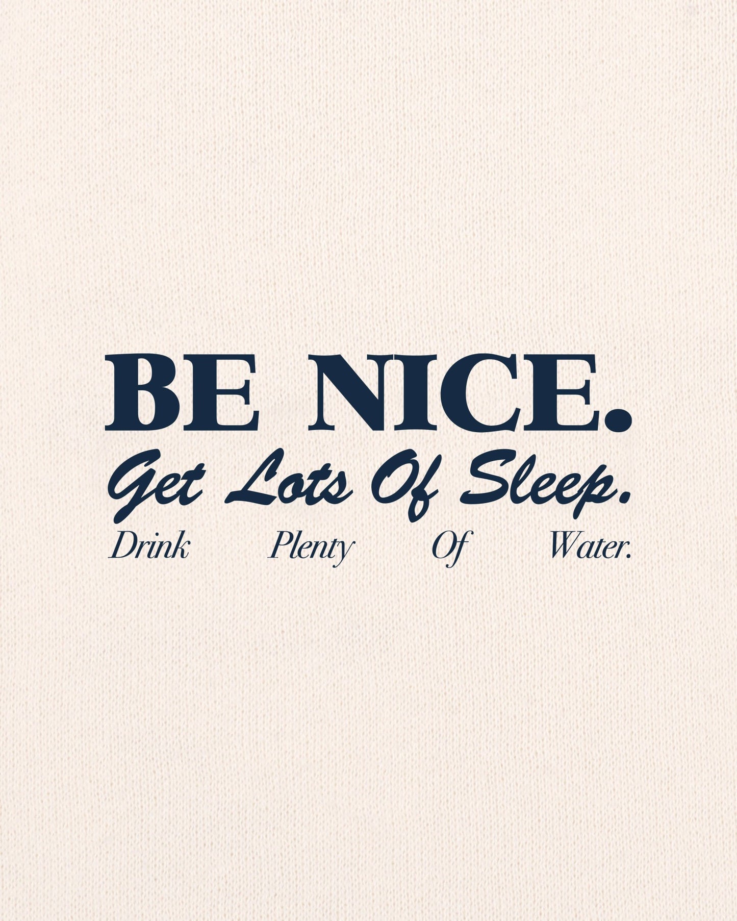 Be Nice Kids T-Shirt - Ecru