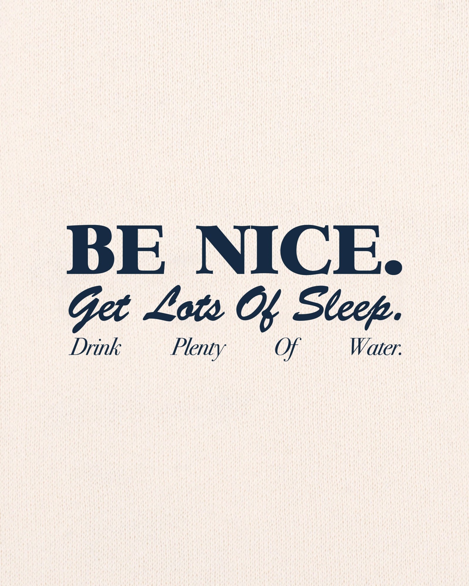 Be Nice Kids T-Shirt - Ecru