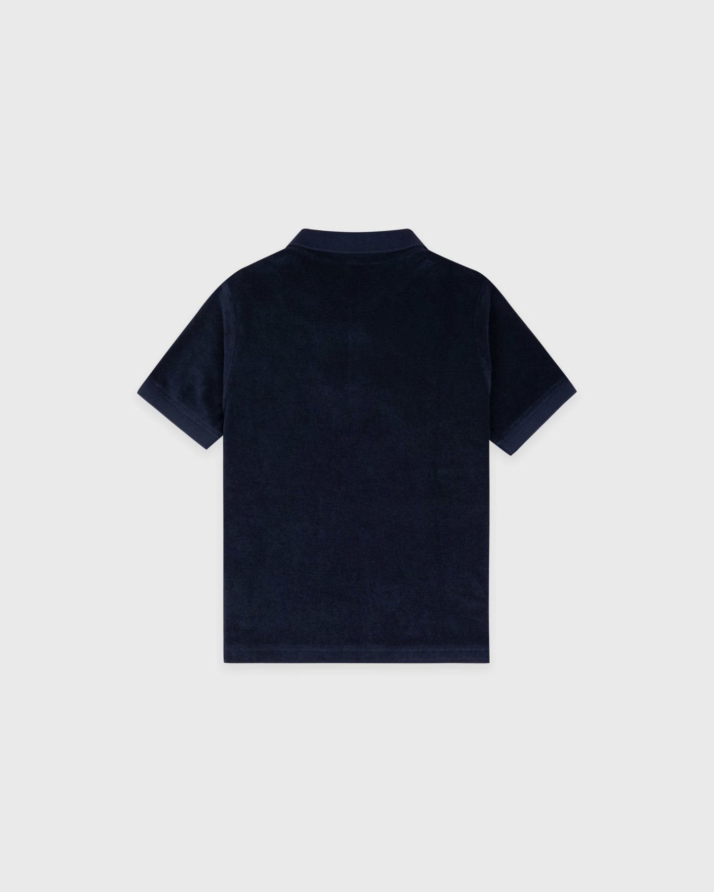 Signature Logo Kids Terry Polo - Dark Navy