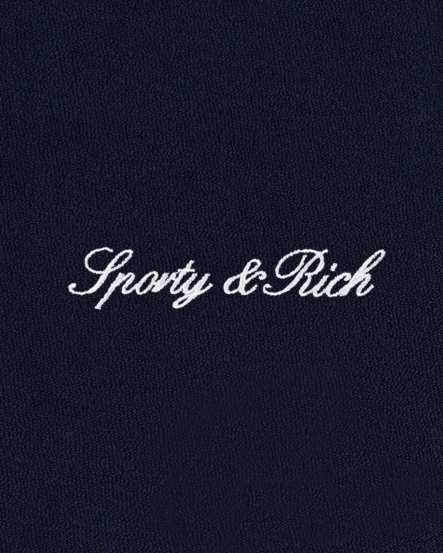Signature Logo Kids Terry Polo - Dark Navy