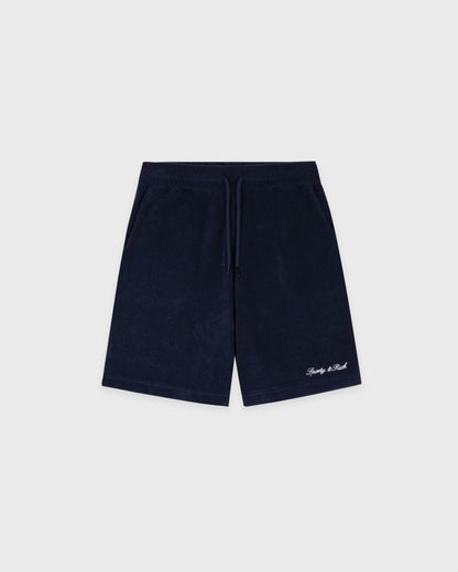 Signature Logo Kids Terry Short - Dark Navy