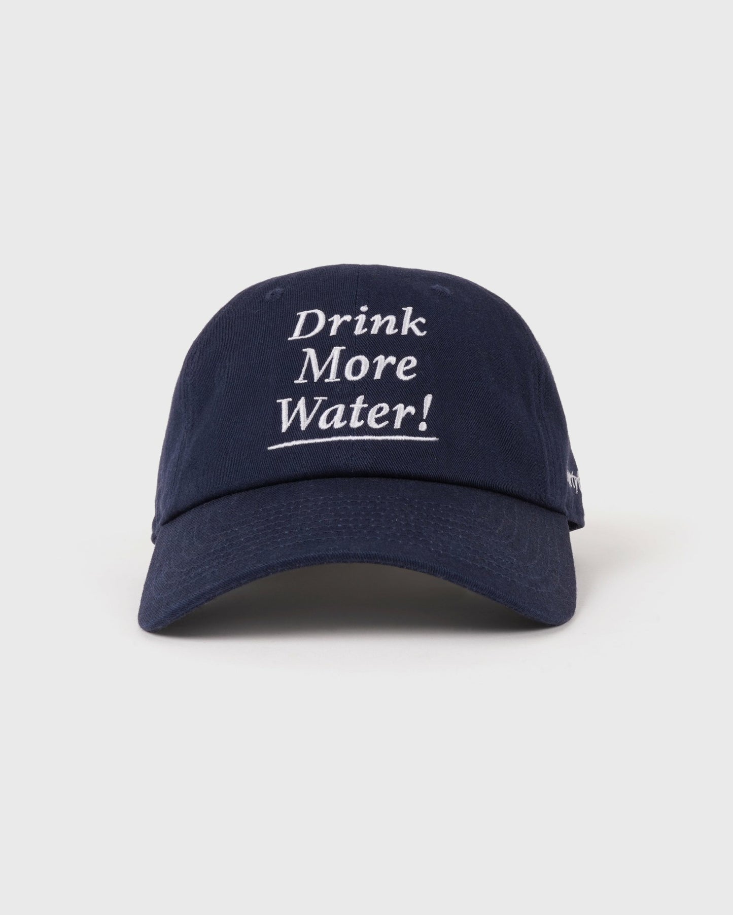 Drink More Water Kids Hat - Light Navy/White