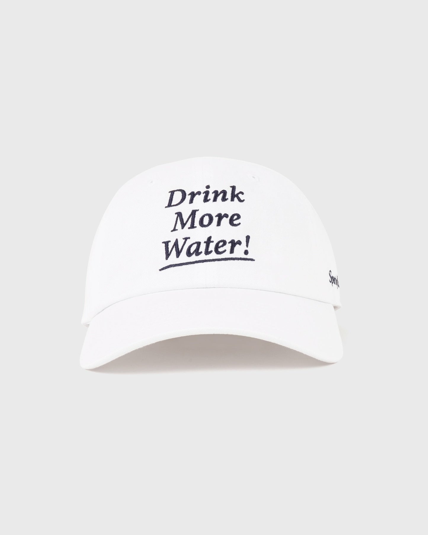 Drink More Water Kids Hat - White/Light Navy