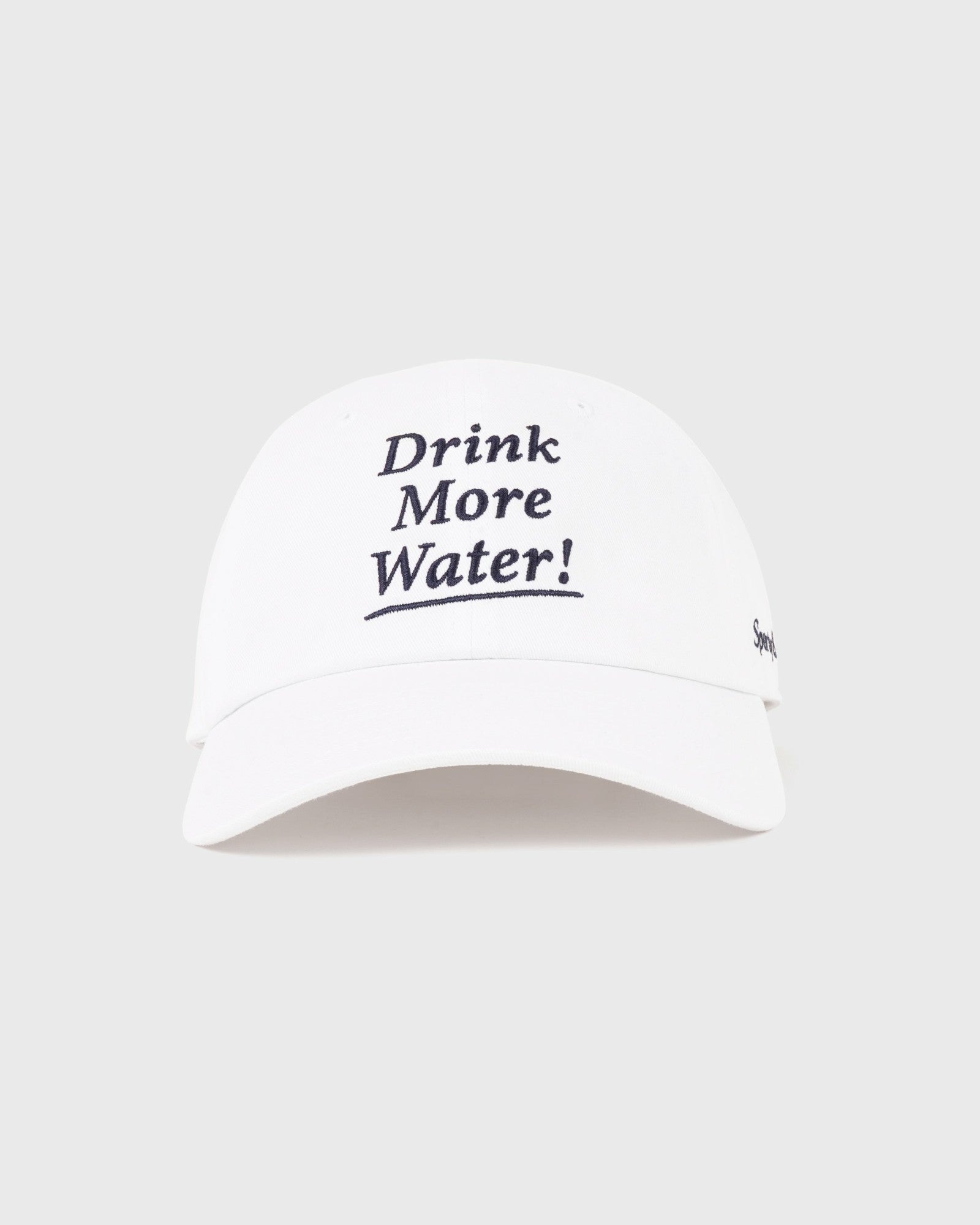 Drink More Water Kids Hat - White/Light Navy