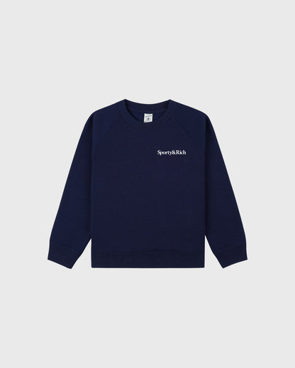 Play Tennis Kids Crewneck - Dark Navy