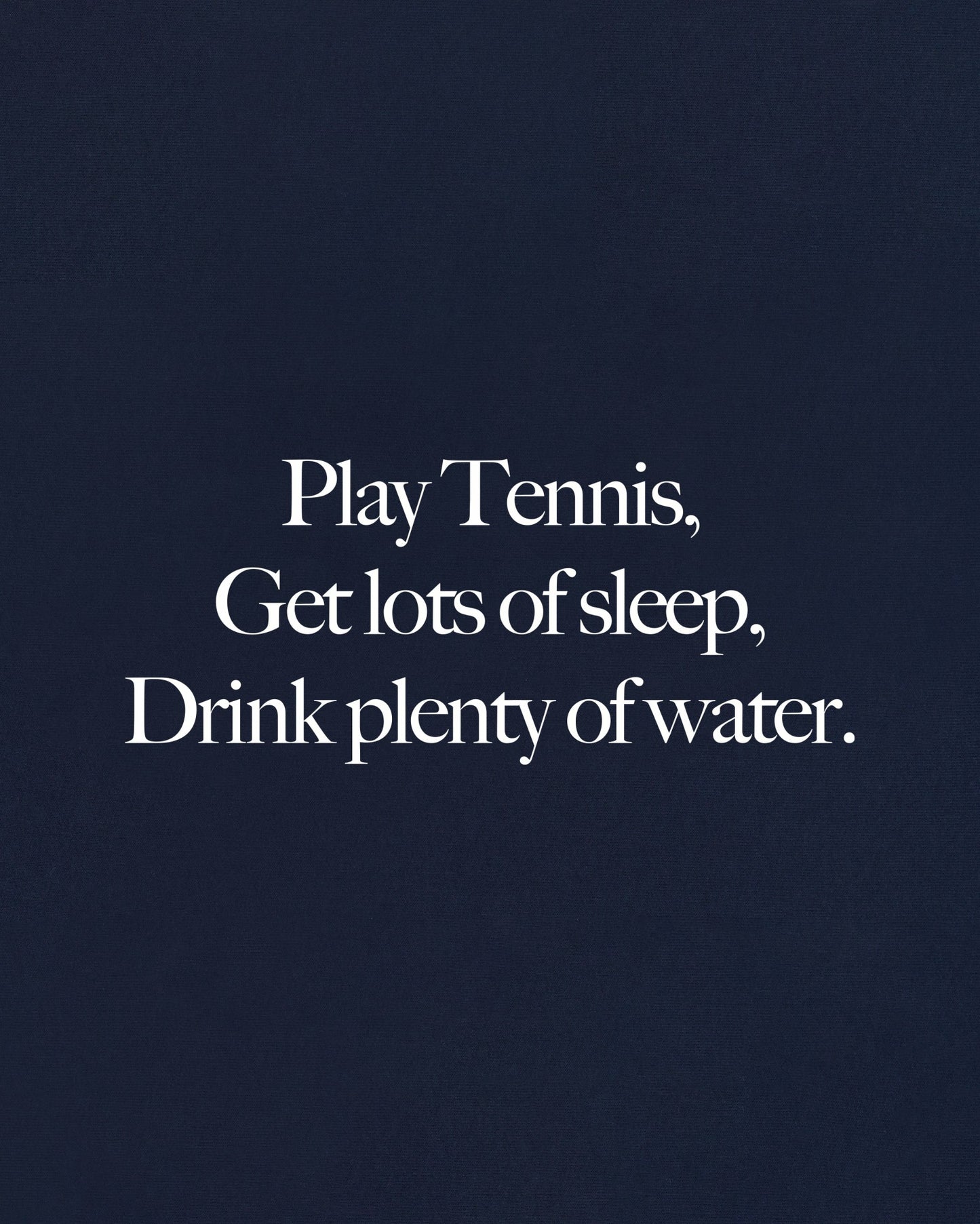 Play Tennis Kids Crewneck - Dark Navy