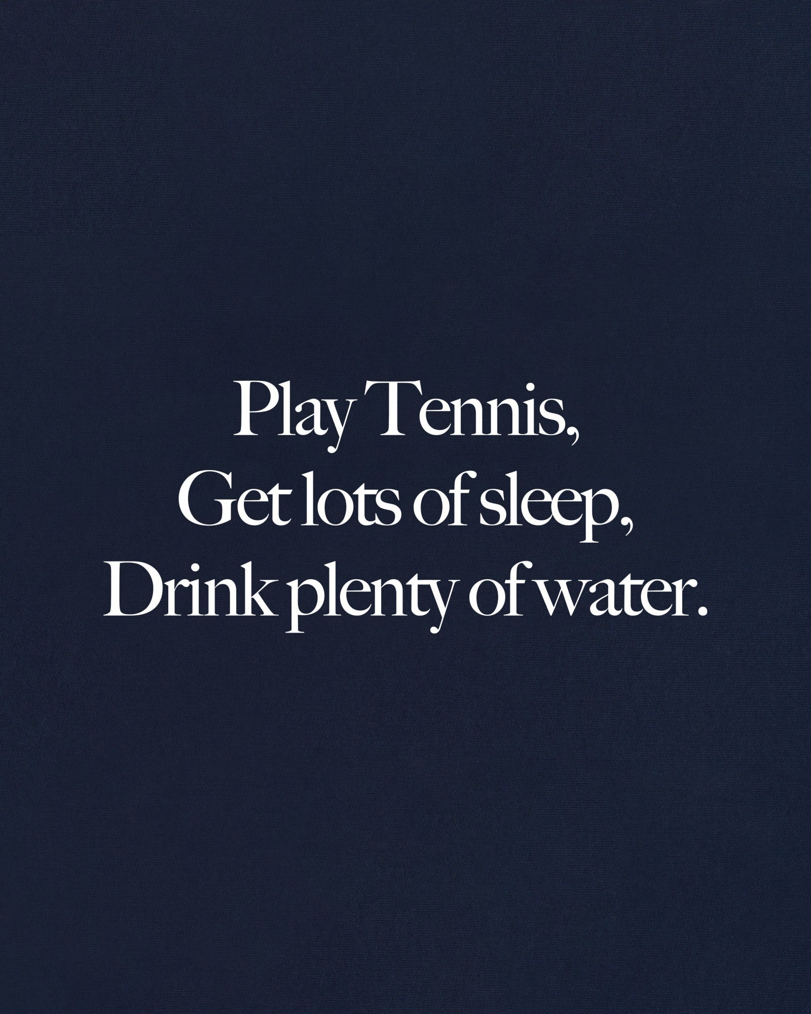 Play Tennis Kids Crewneck - Dark Navy