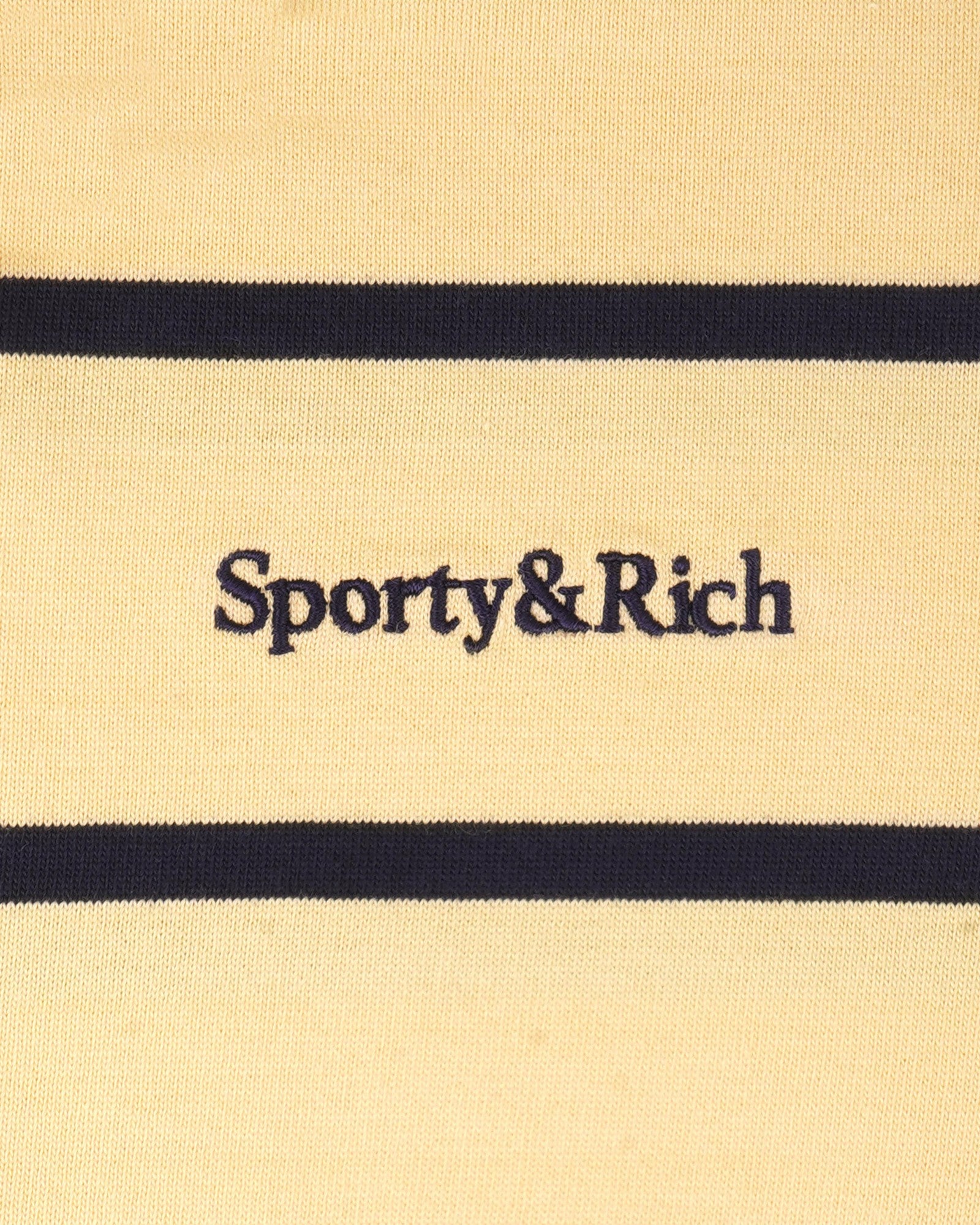 Serif Logo Kids Rugby Polo - Almond/Navy
