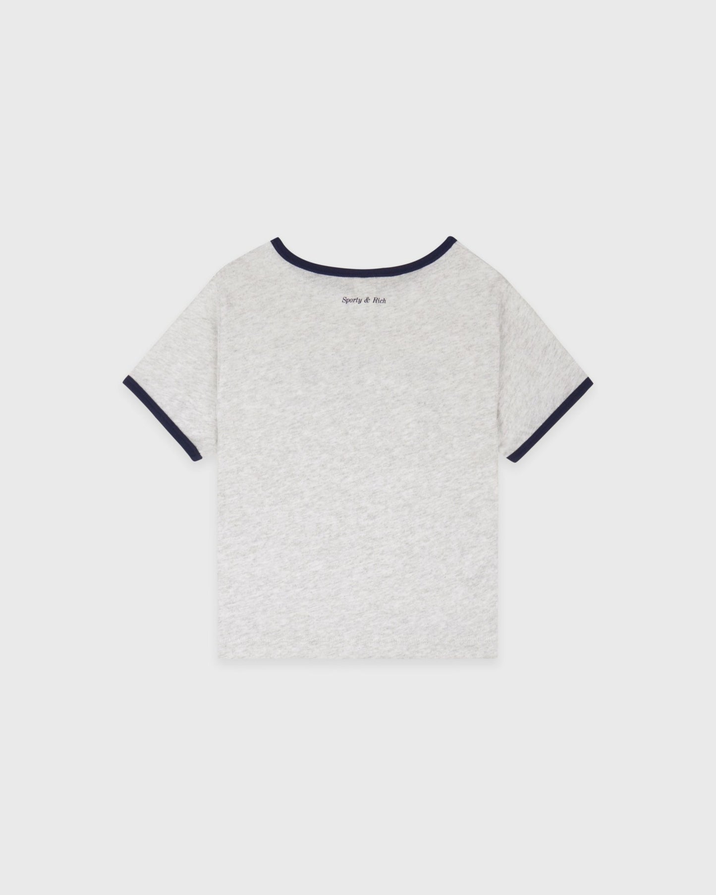 Be Nice Kids Ringer Tee - Heather Gray/Dark Navy