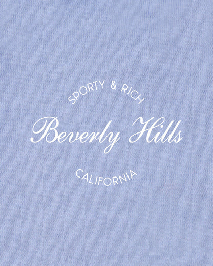 Beverly Script Kids Crewneck - Periwinkle