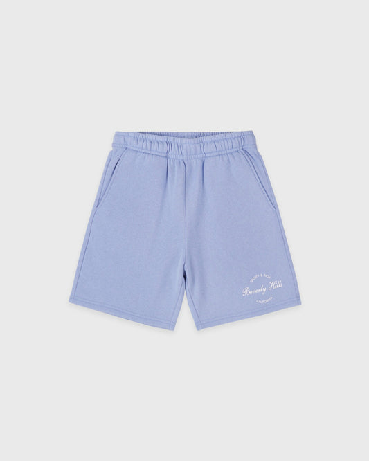 Beverly Script Kids Gym Short - Periwinkle