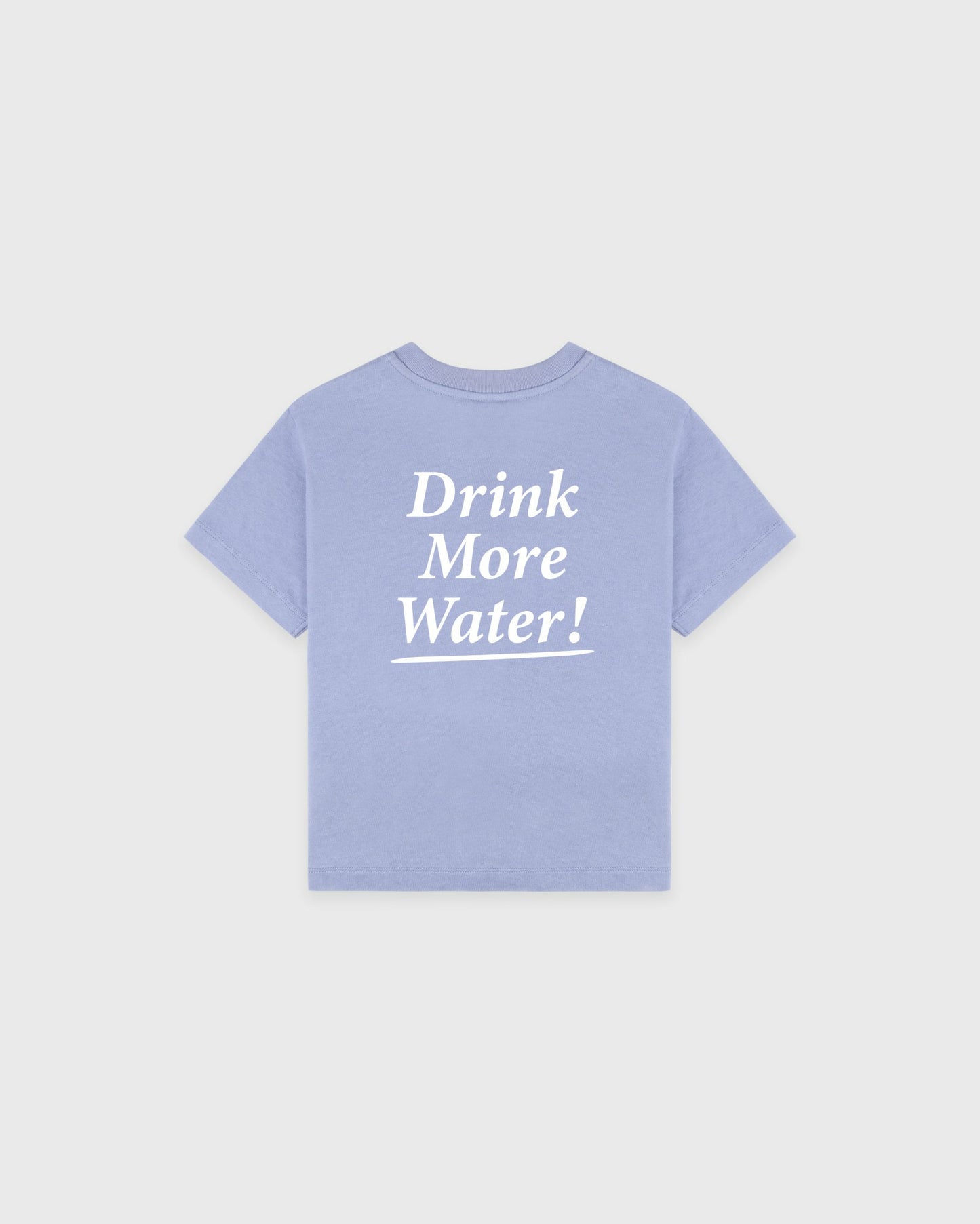 Drink More Water Kids T-Shirt - Periwinkle