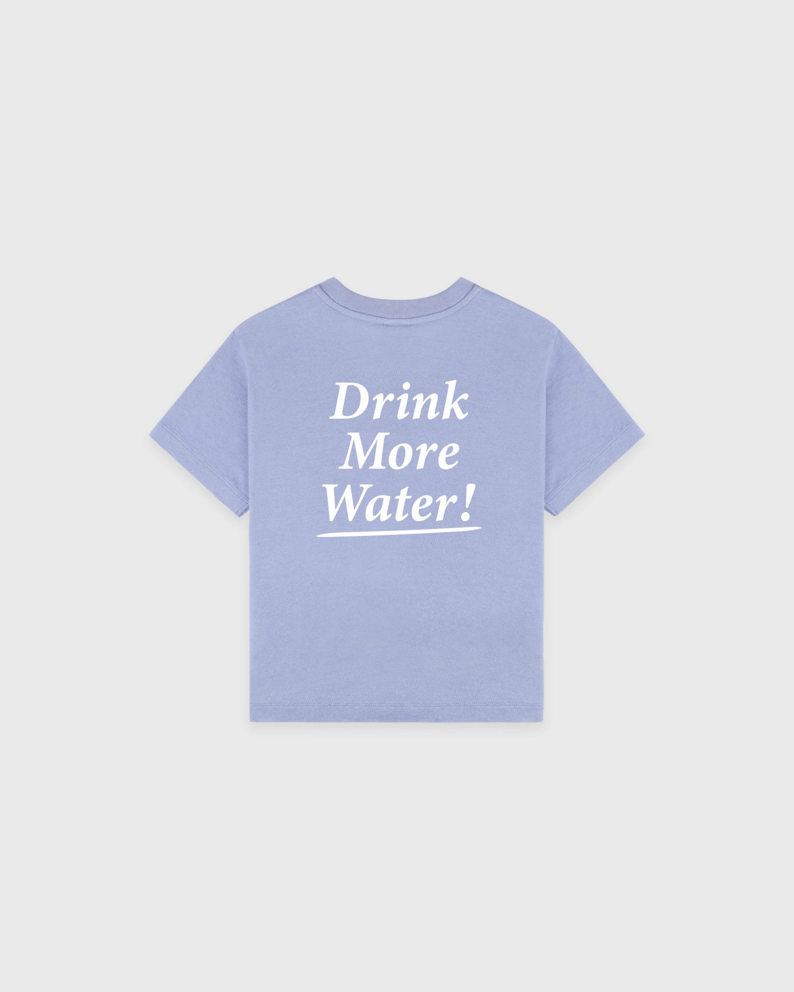 Drink More Water Kids T-Shirt - Periwinkle