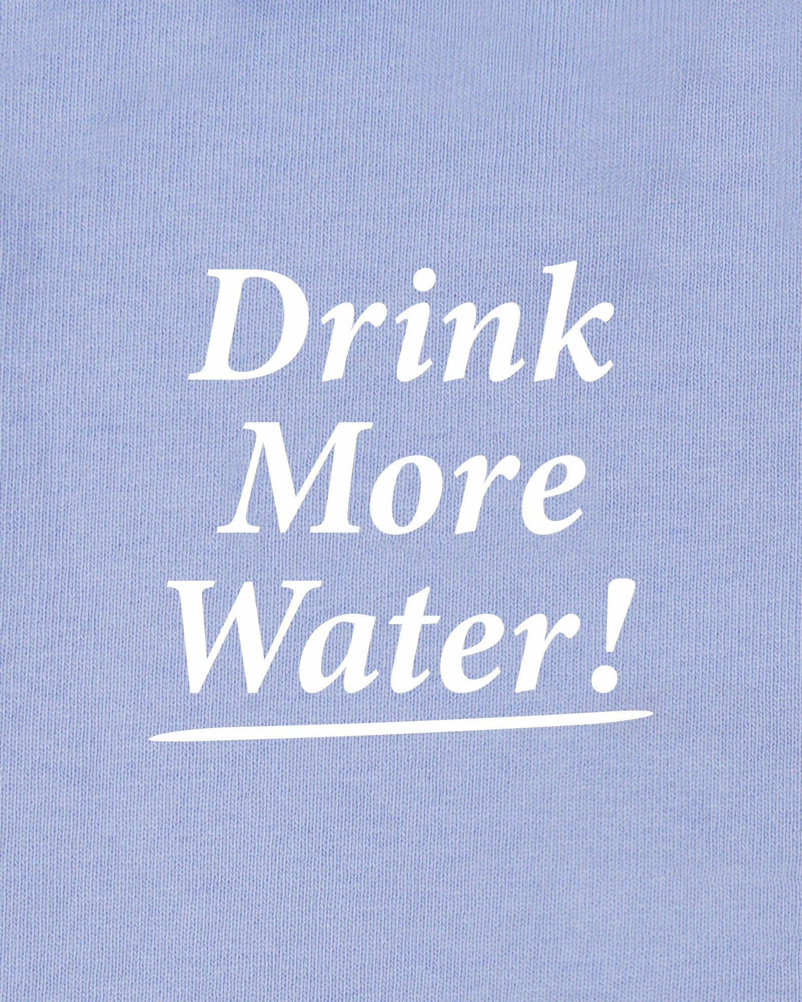 Drink More Water Kids T-Shirt - Periwinkle