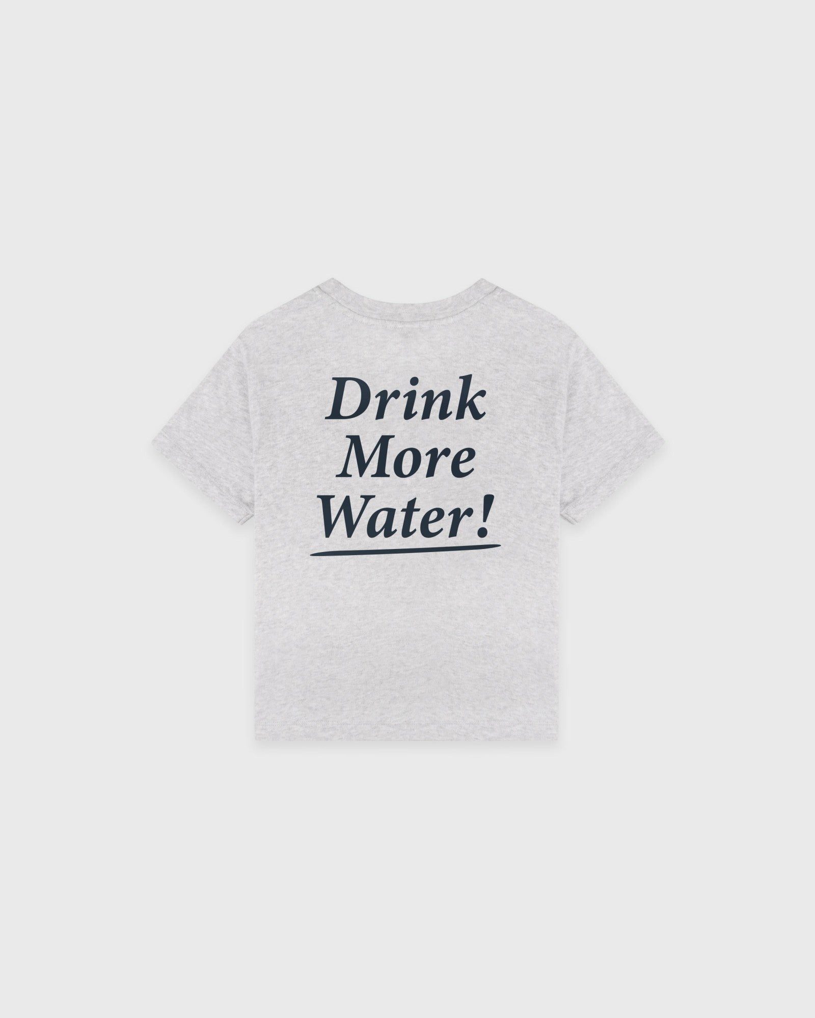 Drink More Water Kids T-Shirt - Heather Gray