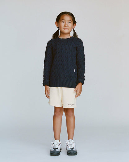 SRC Kids Cableknit Sweater - Dark Navy