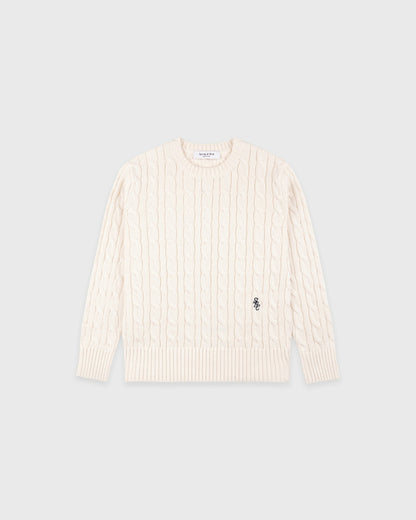 SRC Kids Cableknit Sweater - Ecru