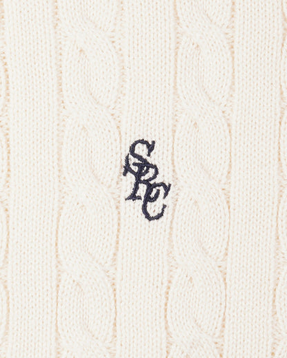 SRC Kids Cableknit Sweater - Ecru