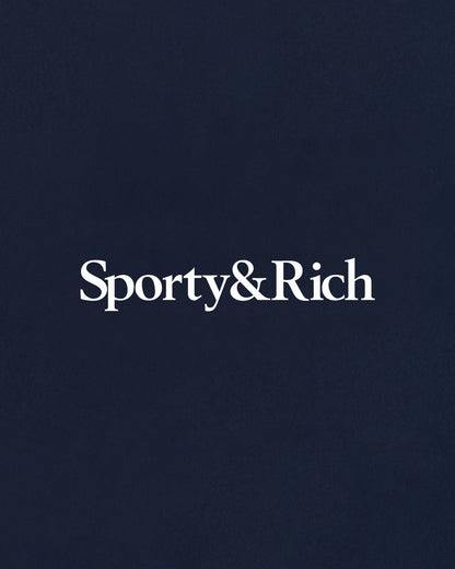 Serif Logo Kids Gym Short - Dark Navy