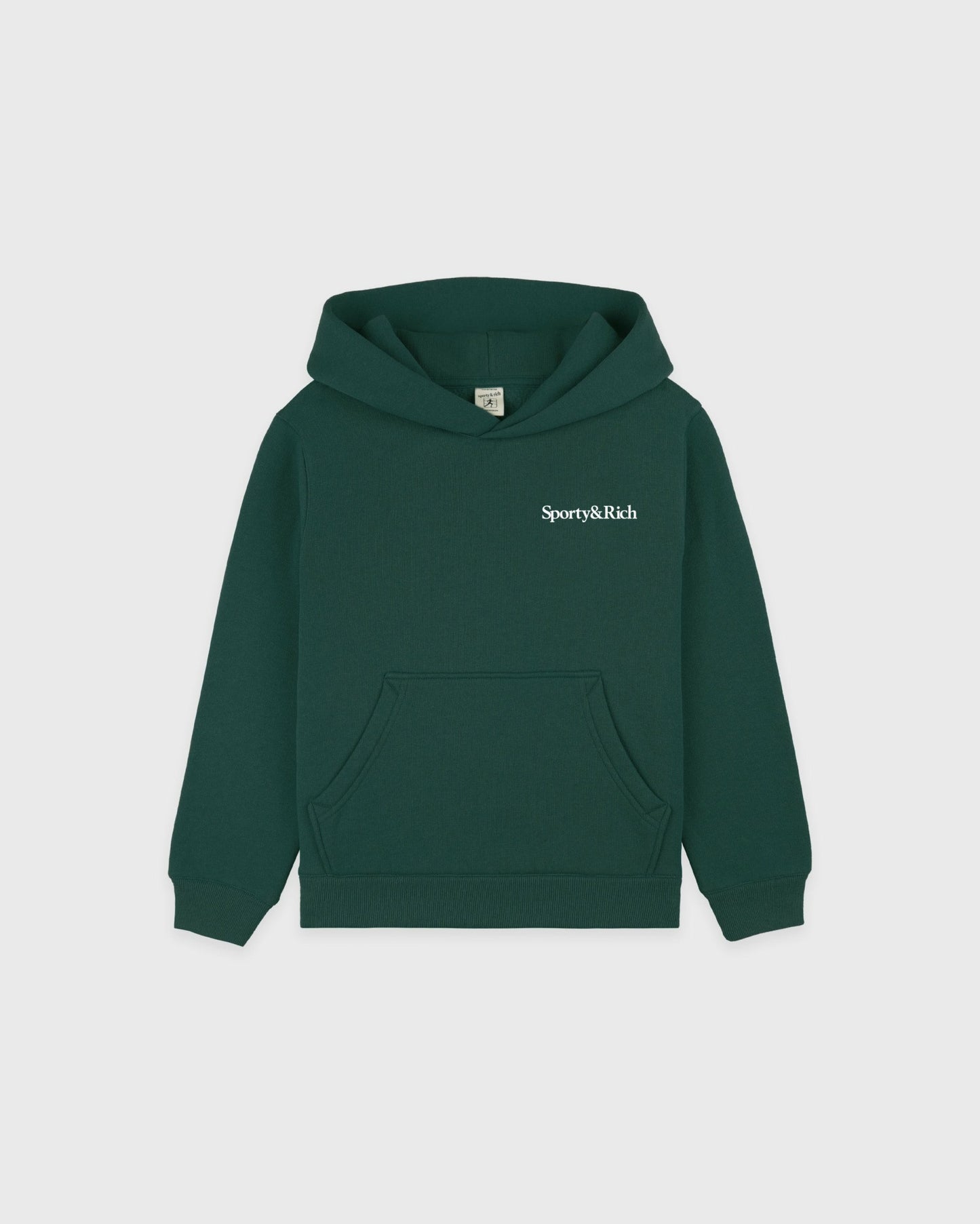 Drink More Water Kids Hoodie - Forest/White