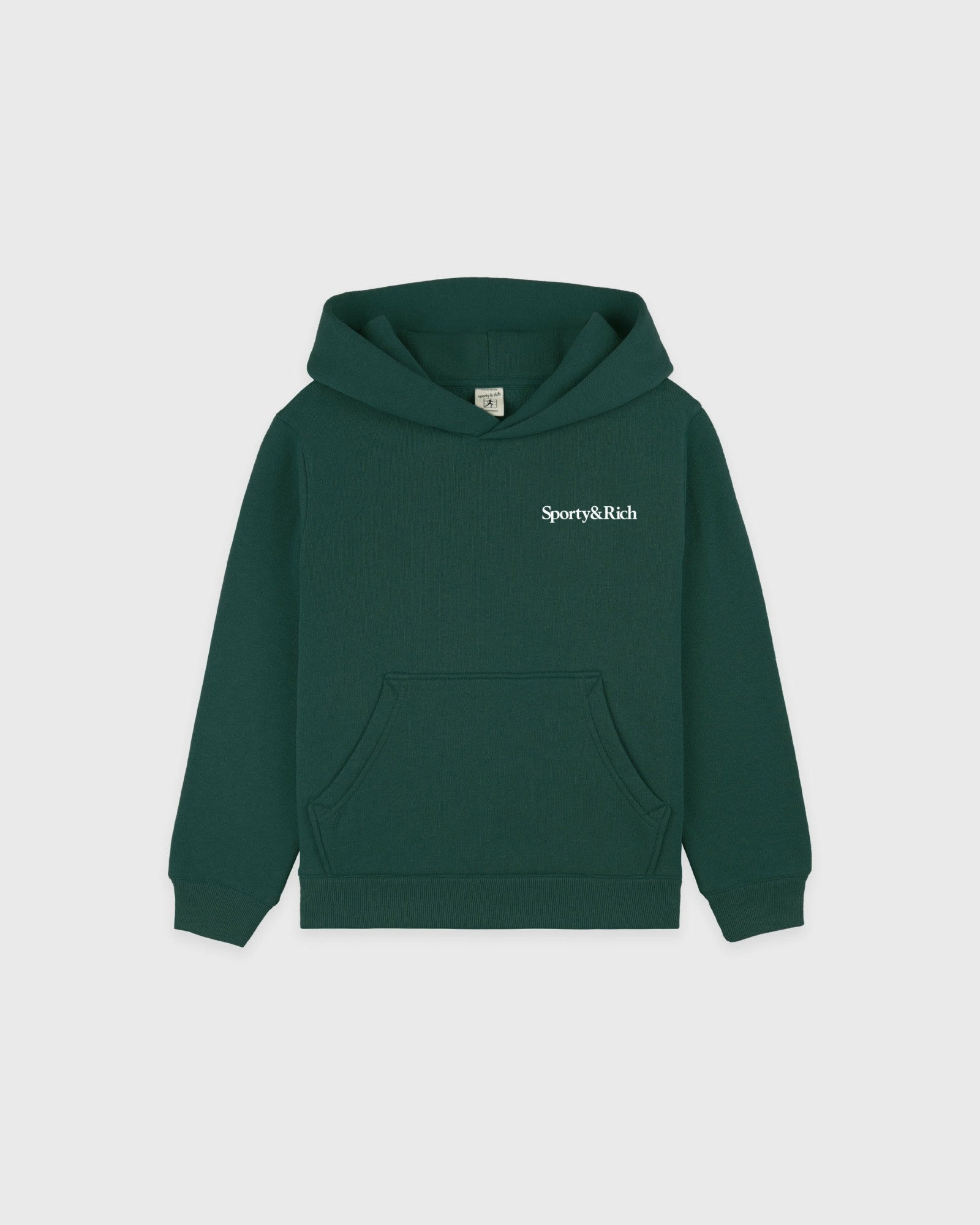 Drink More Water Kids Hoodie - Forest/White