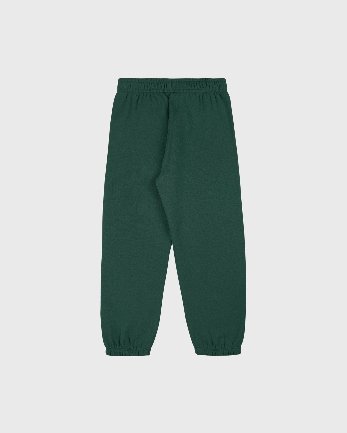 Serif Logo Kids Sweatpant - Forest/White