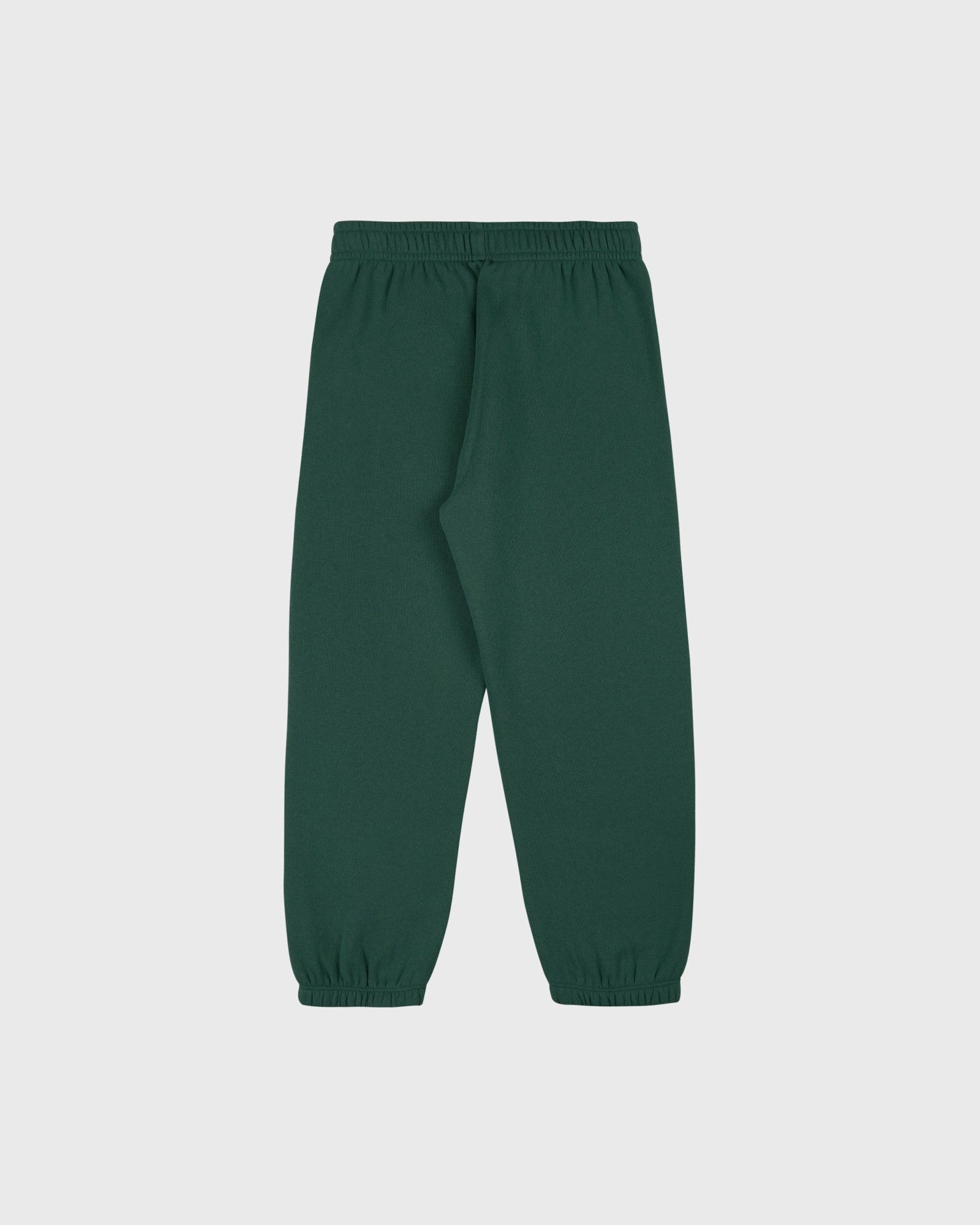 Serif Logo Kids Sweatpant - Forest/White