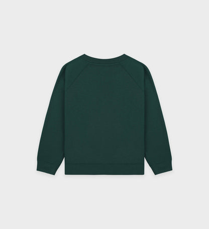 NY 94 Kids Crewneck - Forest/White