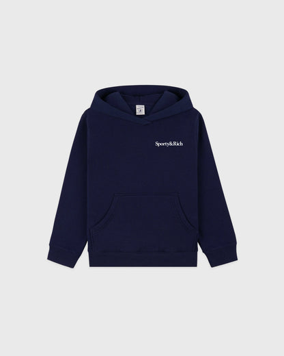 Play Tennis Kids Hoodie - Navy/White