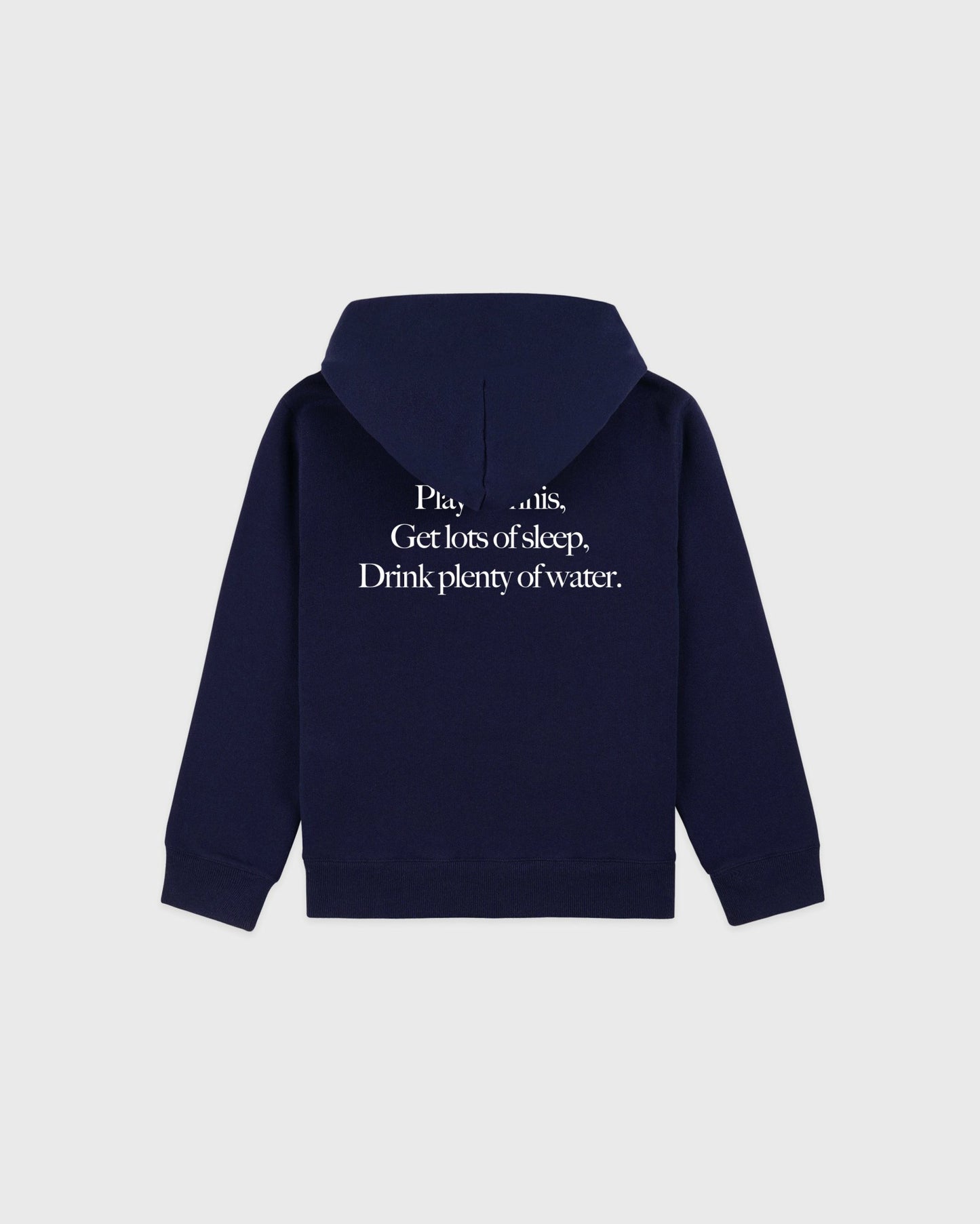 Play Tennis Kids Hoodie - Navy/White