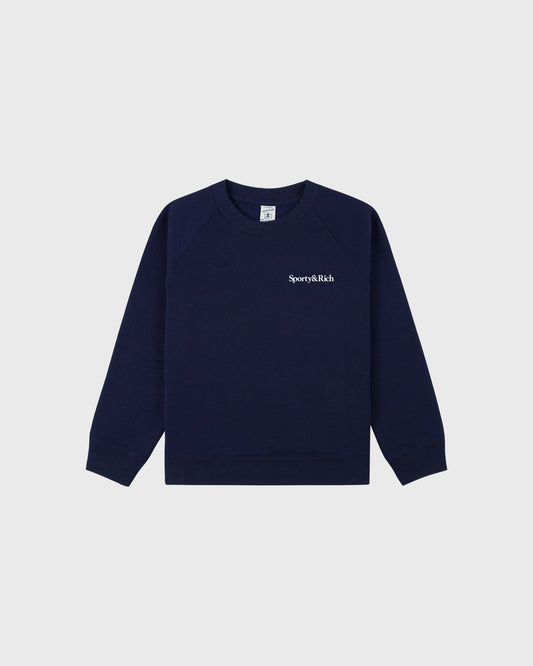 Eat More Veggies Kids Crewneck - Navy/White