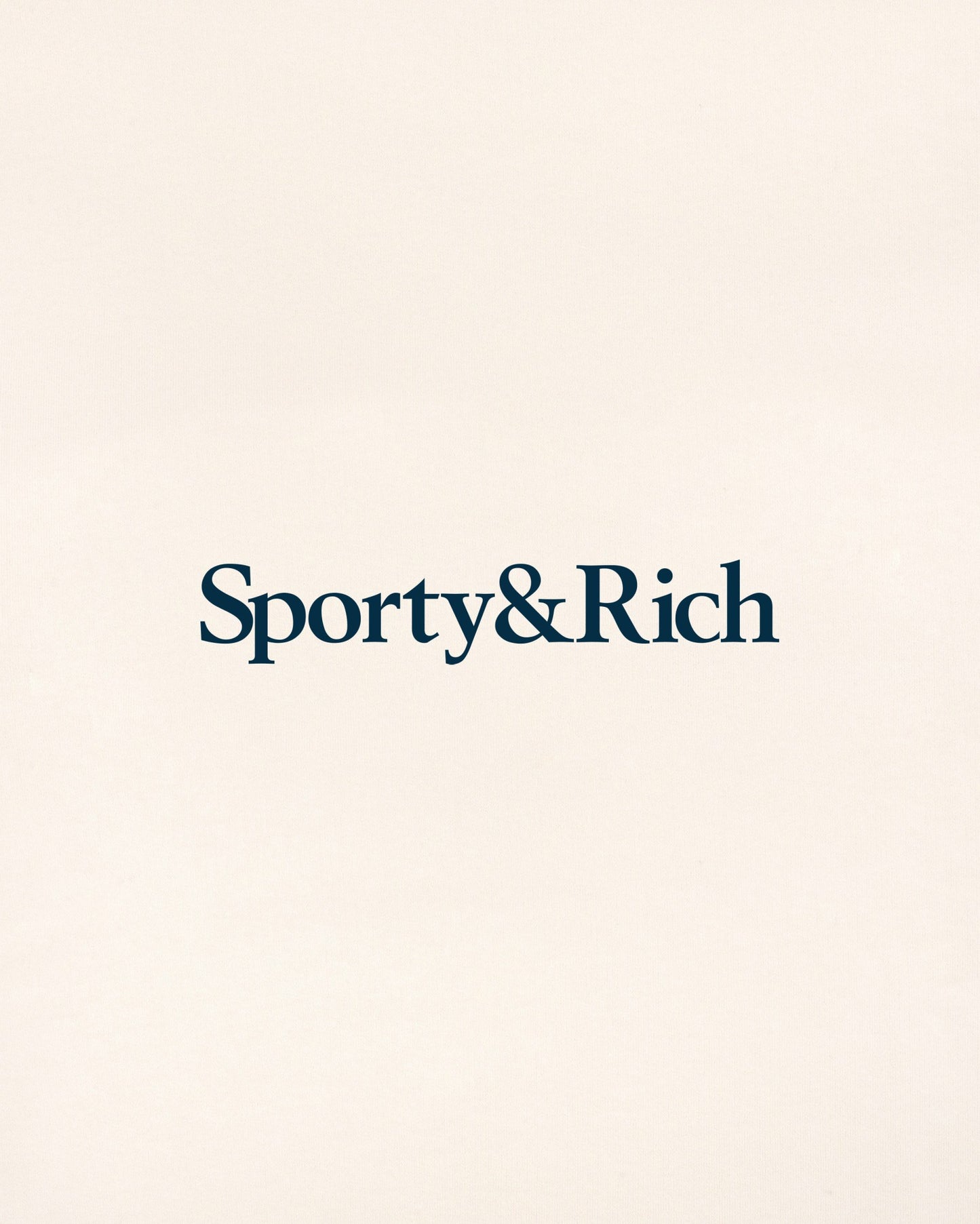 Serif Logo Kids Sweatpant - Cream/Navy