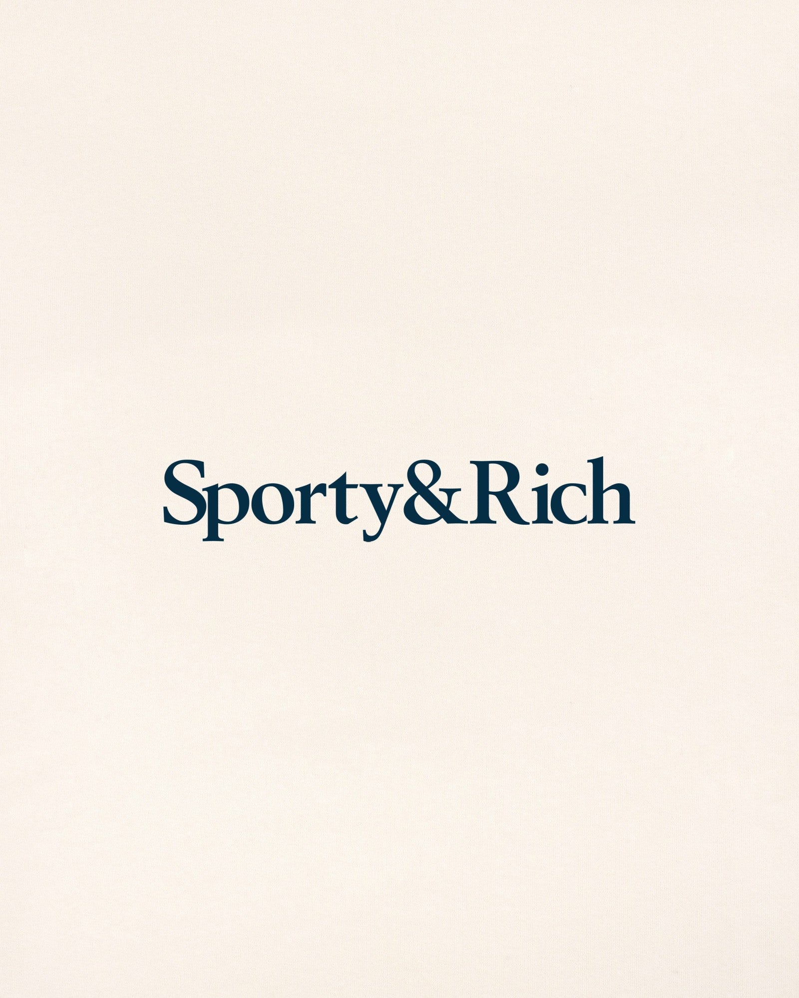 Serif Logo Kids Sweatpant - Cream/Navy