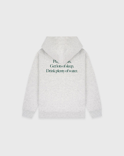 Play Tennis Kids Hoodie - Heather Gray/Forest