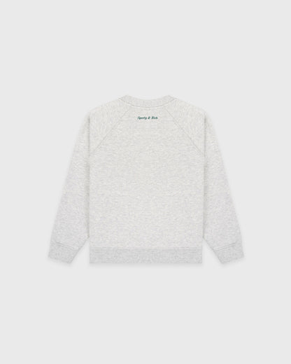 Be Nice Kids Crewneck - Heather Gray/Forest