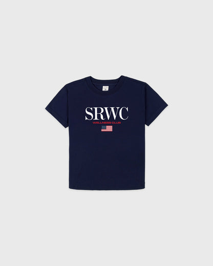 Nautical Kids T-Shirt - Navy/White/Ruby