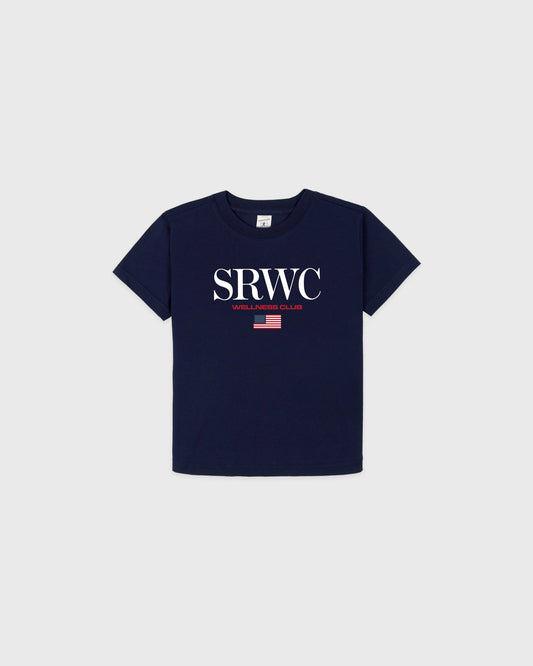 Nautical Kids T-Shirt - Navy/White/Ruby