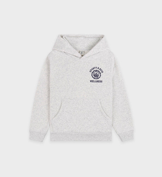 Emblem Kids Hoodie - Heather Gray/Navy