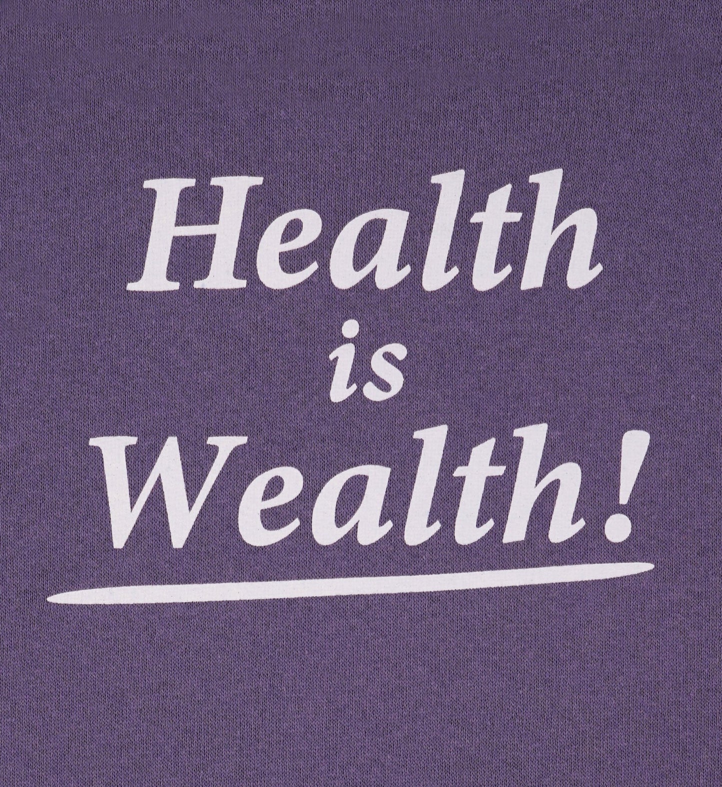 Health is Wealth Kids Hoodie - Dusty Grape