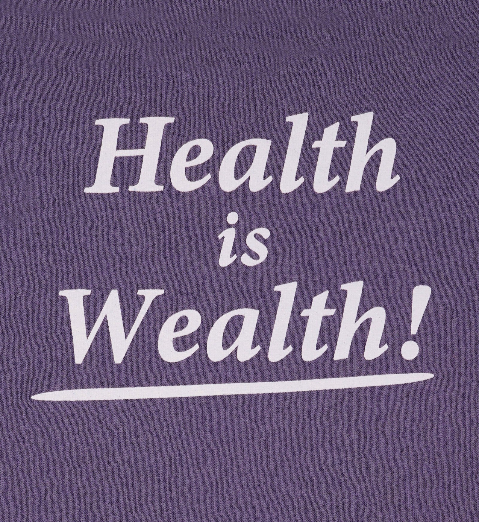 Health is Wealth Kids Hoodie - Dusty Grape